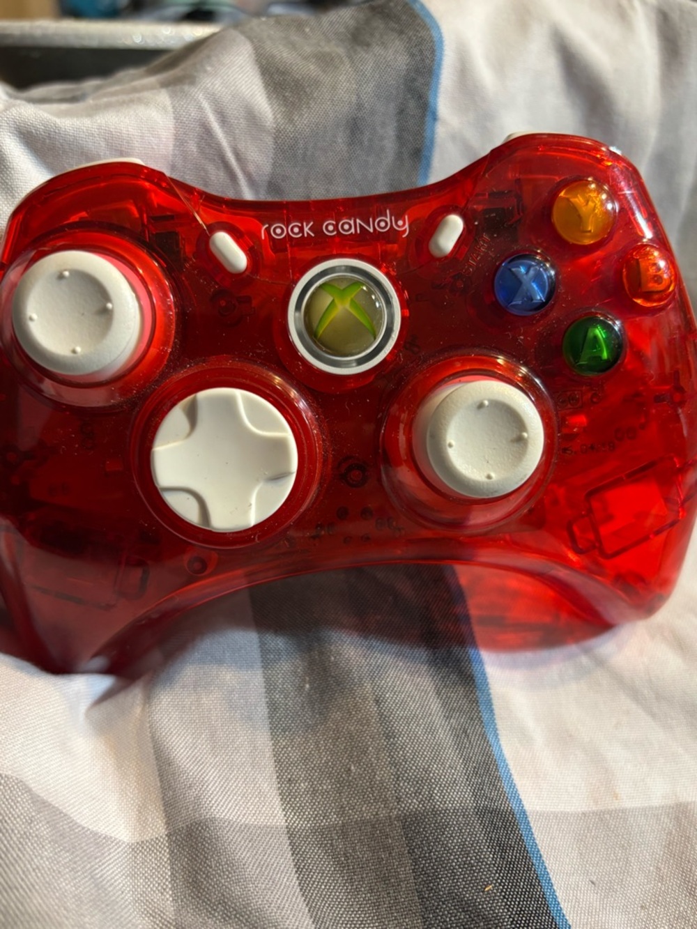 Rock & Candy Red Translucent Wireless Controller with White Accents